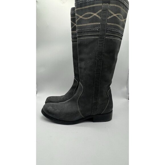 Ruff Hewn Sundancer Boot Tall Gray Women's Size 9.5 Leather - Picture 3 of 12